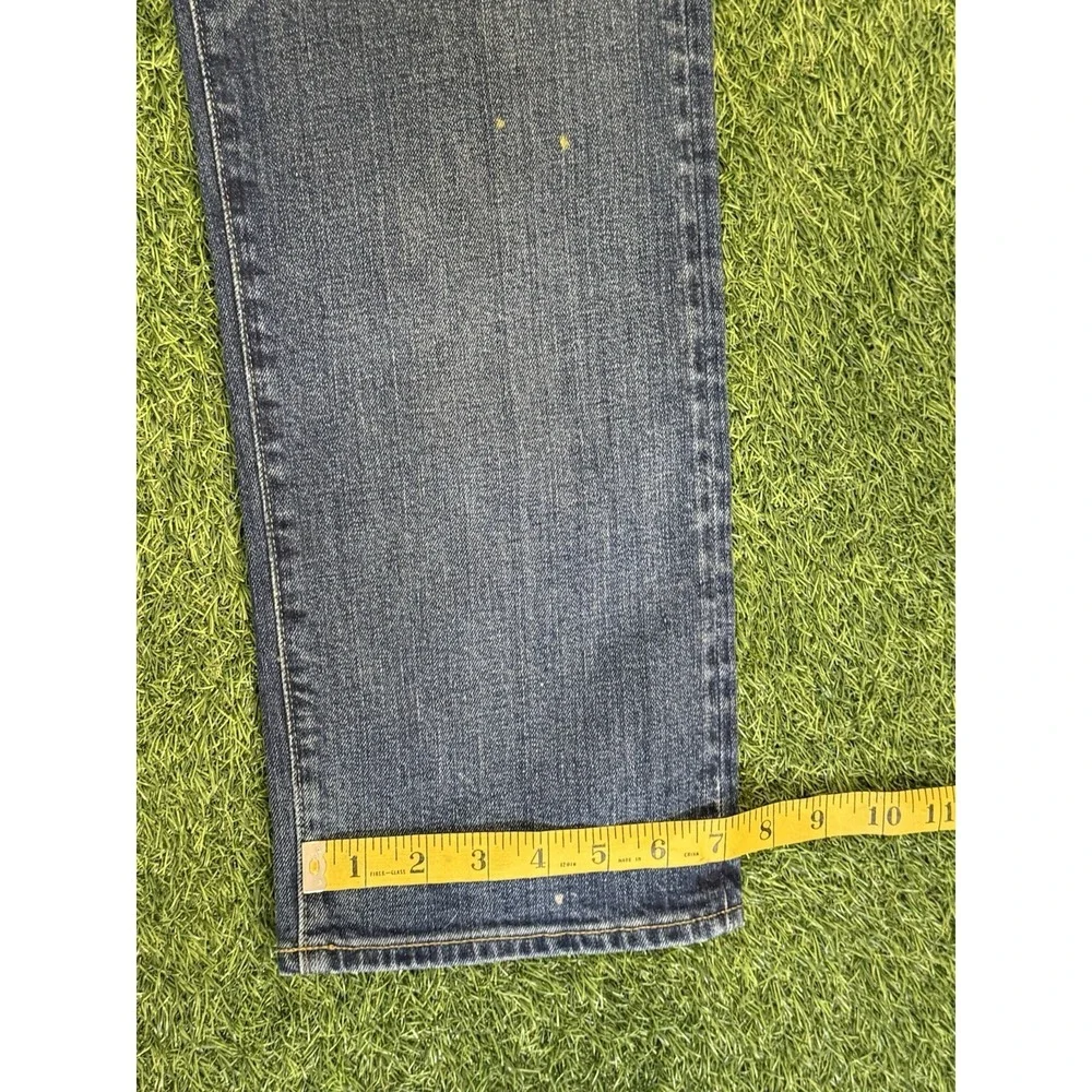 Polo Ralph Lauren Varick Slim Straight Jeans 35 x 32 Blue Jean‎ Denim Distressed